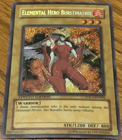 2007 Yugioh: Elemental Hero Burstinatrix EHC1-EN002 LE Secret Rare NM/VLP 🔥🔥🔥 - Image 1