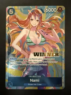 Nami Heroines Battle Winner P-112 One Piece Promotion Cards Near Mint - Image 1
