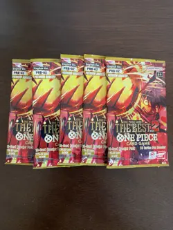 One Piece The Best Vol. 2 PRB-02 Five 5 Premium Booster Packs Lot English B - Image 1