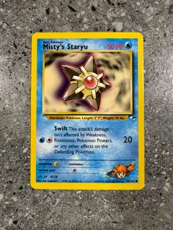 Pokemon TCG Cards Misty's Staryu 90/132 Gym Heroes NM - Image 1