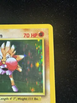 Pokemon TCG Hitmonchan Holo Rare Card 7/102 Base Set WOTC 1999 NM/LP Condition - Image 3