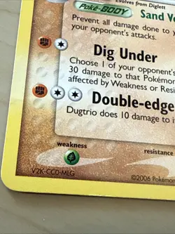 Pokemon Dugtrio TCG Card 5/100 Crystal Guardians Series - Image 3