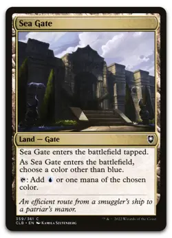 Sea Gate #359 (NM) Baldur's Gate CLB Magic MTG - Image 1