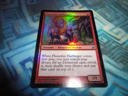 MTG Magic Foil Flamekin Harbinger EX/LP+ Lorwyn - Image 1