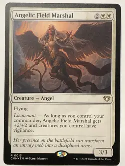 MTG TCG -Angelic Field Marshal 0013 Commander Masters - NM (Free Shipping $5+) - Image 1