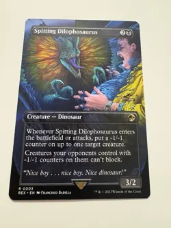 Spitting Dilophosaurus (Borderless) Universes Beyond: Jurassic Park World... - Image 1