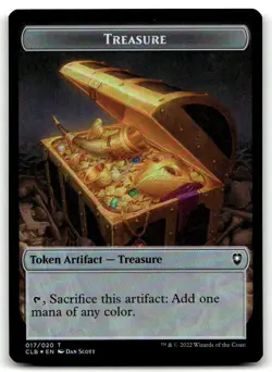 MTG Treasure // Faerie Dragon Double-Sided Token FOIL T Commander Legends: Battl - Image 2