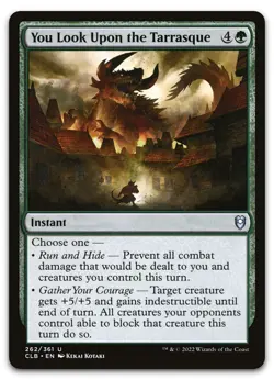 You Look Upon the Tarrasque #262 (NM) Baldur's Gate CLB Magic MTG - Image 1