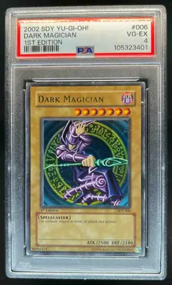 2002 Yu-Gi-Oh! Starter Deck: Yugi Dark Magician 1st Edition #SDY-006 PSA 4 - Image 1