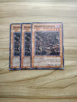 Yu-Gi-Oh! - Swarm Of Locusts 3X - Complete Playset Of Common Cards - Image 1