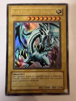 Blue-Eyes White Dragon - LOB-001 - Ultra Rare Holo - NM - Image 1