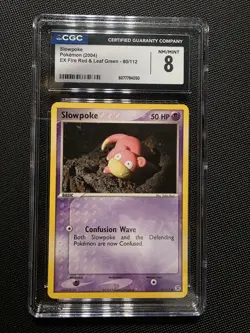 CGC 8 Slowpoke 2004 EX Fire Red & Leaf Green 80/112 Pokemon Card - Image 1