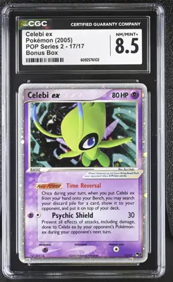 CGC 8.5 Celebi ex 2005 POP Series 2 17/17 Holo Pokemon Card - Image 1