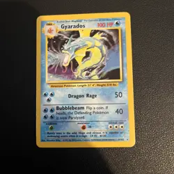 Pokemon Gyarados Holo Card 6/102 Base Set Unlimited LP - Image 1