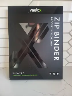 VaultX Premium Exo-Tec® Zip Binder - 9 Pocket Trading Card Holds 360 - SHIP NOW! - Image 1