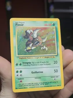 Pinsir 9/64 Holo Rare No Symbol Error Jungle Pokemon Card MP/HP - Image 1