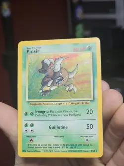Pinsir 9/64 Holo Rare No Symbol Error Jungle Pokemon Card MP/HP - Image 2