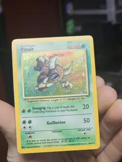 Pinsir 9/64 Holo Rare No Symbol Error Jungle Pokemon Card MP/HP - Image 3