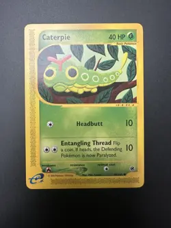 POKEMON EXPEDITION BASE SET E-READER CATERPIE CARD 96/165 - Image 1