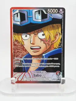 Sabo OP13-004 Alt Art Leader Carrying On His Will One Piece Card TCG English - Image 1