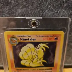 1999 Pokemon TCG Ninetales 12/102 Base Set Unlimited Holo Rare Vintage Card WOTC - Image 2