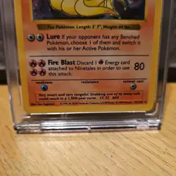 1999 Pokemon TCG Ninetales 12/102 Base Set Unlimited Holo Rare Vintage Card WOTC - Image 4