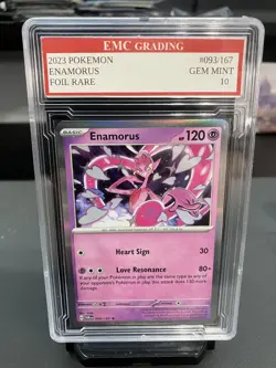 ENAMORUS 2023 HOLO FOIL #093/167 Pokemon RARE Card GRADED 10 MINT - Image 1