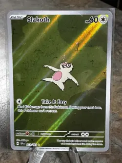Pokemon Card Slakoth 212/191 Illustration Rare Surging Sparks Near Mint - Image 1