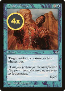 MTG Playset (4x) Reality Ripple ** Mirage ** English (NM) - Image 1