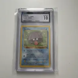 CGC 10 Shellder #54/62 – Fossil – 1999 Pokemon TCG Card – Gem Mint Slab - Image 3