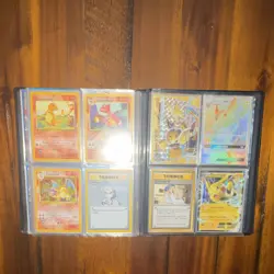 Pokemon Card Collection Binder Lot, Pikachu, Charizard, Rayquaza Ex, Vintage - Image 1