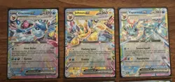 POKEMON TCG Prismatic Evolutions EEVEELUTIONS EX Rainbow 9 Cards COMPLETE SET - Image 3