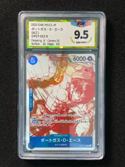 2025 Bandai One Piece Card Game Japanese Portgas D. Ace #OP07-053 R PGS 9.5 LU57 - Image 1