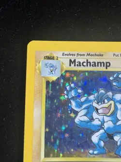 Pokemon Base Set Holo Rare Machamp 8/102 1st Edition WOTC 1999 Card LP Condition - Image 2