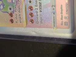 Charizard VSTAR Rainbow Secret Rare 174/172 Brilliant Stars Pokemon Card Damaged - Image 3