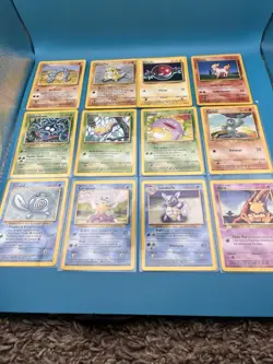 Vintage French Pokemon Card Lot WOTC base Set. 12 Cards In Total Lot. 1999 LP - Image 1