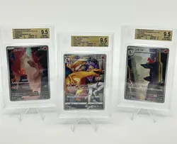 BGS 9.5 Pokemon Card Japanese Charmeleon Charmander Charizard Art Rare 3Card CHR - Image 1