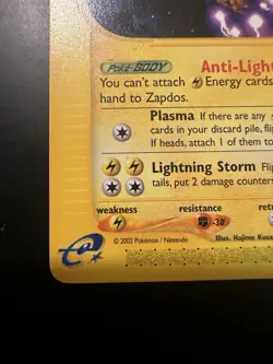 Zapdos Card 44/147 Aquapolis Non-Holo Lightly Played Pokemon - Image 5