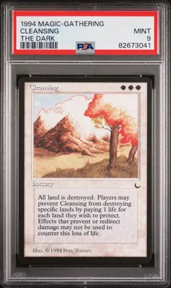 Cleansing - The Dark - MINT - PSA 9. POP 16. More MTG in store. - Image 1