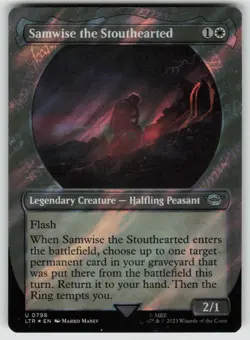 Samwise the Stouthearted (Showcase) (Surge Foil) LOTR 798 Near Mint Foil - Image 1