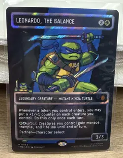 Leonardo, the Balance (0083) (Borderless) (Surge Foil) - Image 1