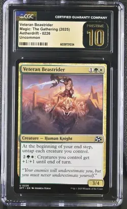 MTG Magic The Gathering Veteran Beastrider Aetherdrift CGC PRISTINE 10 - Image 1