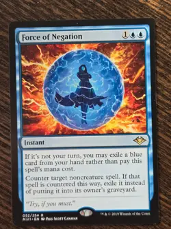Force of Negation Modern Horizons MTG *NM* Near Mint Magic: The Gathering 33 - Image 1