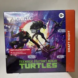 MAGIC THE GATHERING TEENAGE MUTANT NINJA TURTLES DRAFT NIGHT BOX MTG TMNT SEALED - Image 2