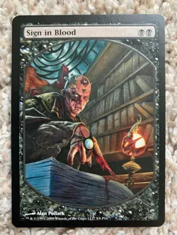 MTG Sign in Blood (Magic Player Rewards) - Image 1