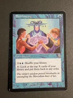 Magic - Soothsaying - Mercadian Masques - Blue - MP - MTG - 💎Shinetized - Image 1