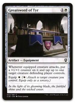 Greatsword of Tyr #22 (NM) Baldur's Gate CLB Magic MTG - Image 1