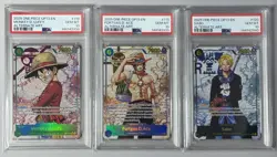 One Piece Sequential PSA 10 Luffy Ace Sabo OP13- 118 119 120 SEC Alt Art English - Image 1