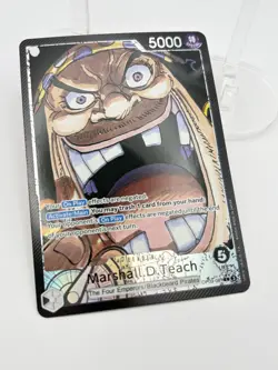 One Piece Marshall D Teach OP09-081 Leader ALT ART Emperors in the New World NM - Image 2