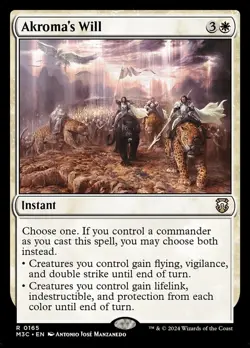 Akroma's Will Commander: Modern Horizons 3 (MH3) #165 Regular Near Mint MTG - Image 1